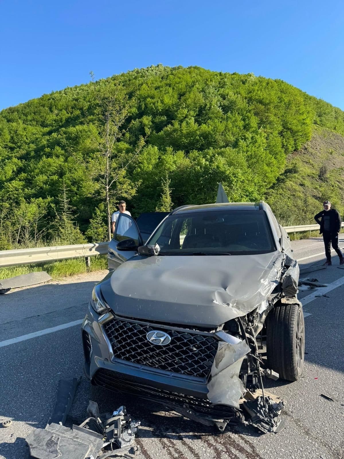 Hyundai Tucson, sağ ön hasarlı